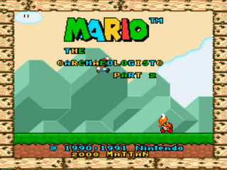 Mario the Archaeologist part 2 Title Screen